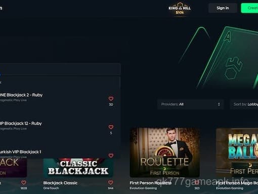 Live Blackjack Gaming on qk777 App